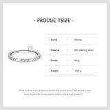 925 Silver CZ Stackable Ring Hypoallergenic Wedding Jewelry