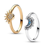 925 Silver Princess Crown Heart CZ Ring - Engagement Anniversary Gift