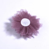 10Pcs 6.5CM Pearl Center DIY Fabric Flowers Hair Accessories Dress Decoration