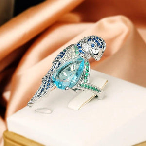 925 Silver Colorful Zircon Animal-shaped Engagement Ring