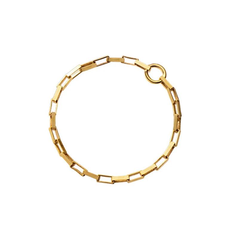 TrustDavis 925 Silver Minimalist Chain Size 7 Rings For Women Wedding