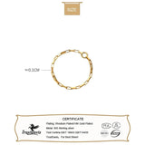 TrustDavis 925 Silver Minimalist Chain Size 7 Rings For Women Wedding