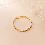 TrustDavis 925 Silver Minimalist Chain Size 7 Rings For Women Wedding