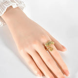925 Silver Seahorse Adjustable Ring Women Fine Jewelry
