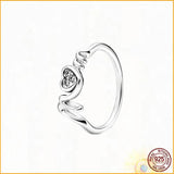 Timeless Ring with Adiant Heart Pav