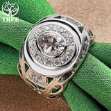925 Silver Birthday Gift Zircon Rings For Women Man
