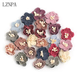 10/20Pcs Daisy Artificial Flowers for Wedding DIY Clothing Headdress Crafts
