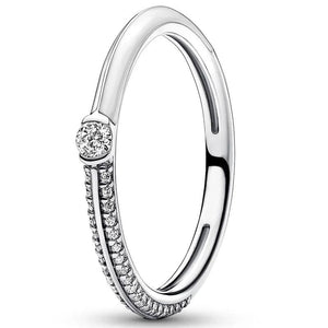 925 Silver Ring Milky Way Moon Stars Band Ring for Women