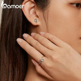 925 Silver Tulip Opening Ring Flower & Vine Adjustable Romantic Jewelry
