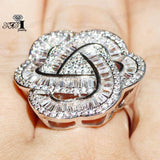 YaYI Top Gem Moissanite CZ Silver Engagement Party Rings