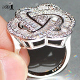 YaYI Top Gem Moissanite CZ Silver Engagement Party Rings