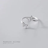 925 Silver Butterfly Ring Adjustable Women Fine Jewelry