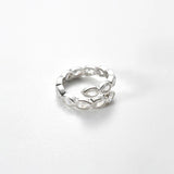 925 Sterling Silver CZ Pear Zircon Ring Resizable Adjustable Women Fine Jewelry