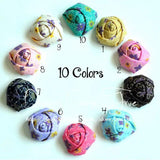 10pcs DIY Mini Rolled Rose Flowers For Children Accessories