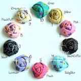 10pcs DIY Mini Rolled Rose Flowers For Children Accessories