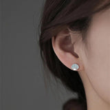 S925 Starfish Shell Earrings for Women Sweet Girls Party Jewelry