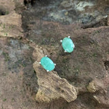 5*3MM Nat Emerald Earrings 925 Silver Stud Earring 925 Sterling Silver Gift