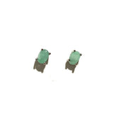 5*3MM Nat Emerald Earrings 925 Silver Stud Earring 925 Sterling Silver Gift