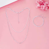 925 Silver Jewelry Set for Women Party Wedding