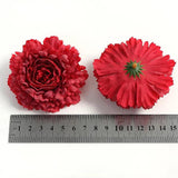 Silk Artificial Flowers Head Wedding Wall Decoration DIY Candy Box Cake