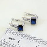 CZ Costume Jewelry 925 Silver Bridal Set for Women Wedding
