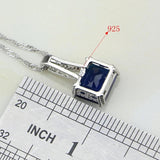 CZ Costume Jewelry 925 Silver Bridal Set for Women Wedding