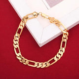 18K Geometry Bracelets Necklace Jewelry Sets for Wedding