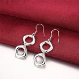 925 Silver Christmas Gift Geometric Pendant Jewelry Set