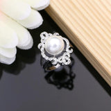 Freshwater Pearl Costume Jewelry Sets 925 Silver Wedding Bridal Stones Bracelet