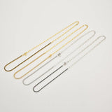 925 Silver Geometric Chains Zircon Jewelry Set