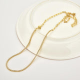 925 Silver Geometric Chains Zircon Jewelry Set