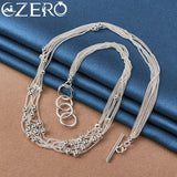 Elegant 925 Sterling Silver Grape Beads Set - 4 Piece Jewelry Set for Women