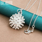 925 Silver Firework Flower Set Charm Jewelry