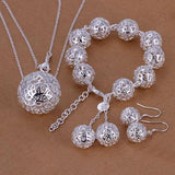 925 Sterling Silver Jewelry Set for Women Bridal Wedding