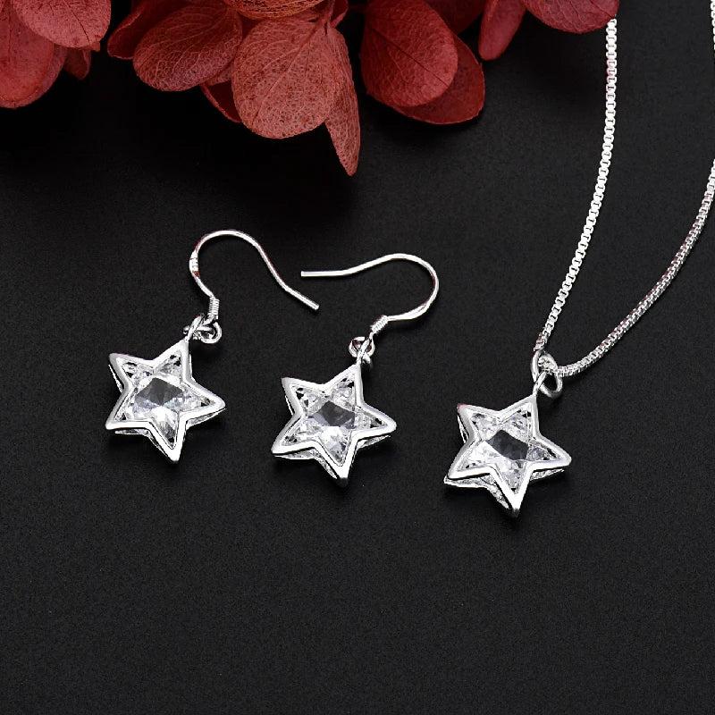 925 Silver Star Jewelry Set for Women