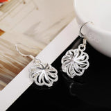 925 Silver Flowers Jewelry Set for Women Wedding Party