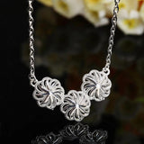 925 Silver Flowers Jewelry Set for Women Wedding Party