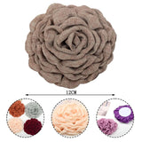 5Pcs Burnt Edge Rose Camellia Flower Heads Artificial Flowers DIY Hairpin Brooch