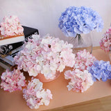 10pcs Colorful Silk Hydrangea Flowers for Home Wedding DIY