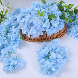10pcs Colorful Silk Hydrangea Flowers for Home Wedding DIY