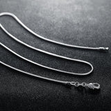 10PCS Silver Snake Chain Necklace 16-30 Inches Fine Jewelry