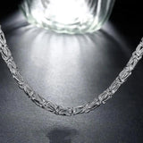 925 Silver Domineering Men's Necklace Charm Jewelry for Wedding Party