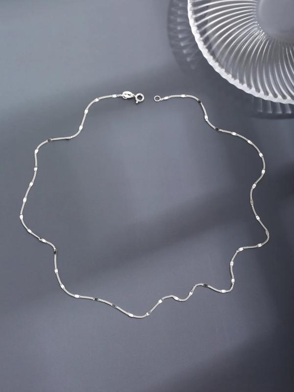 S925 Sterling Silver Shape Necklace for Women