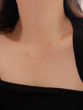 S925 Sterling Silver Shape Necklace for Women