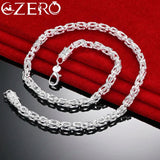 ALIZERO 925 Silver Dragon Head Chain Necklace Men Party Charm Jewelry Gift