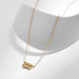925 Silver Number 3 Necklace Pendant Sweet Holiday Chain Neck For Women