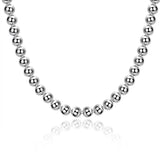 925 Silver Necklace for Women 20 Inches 10MM Beads Chain Wedding