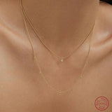 Fashionable Lady 14k Plated S925 Silver Shaker Ball Necklace