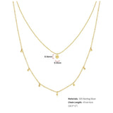 Fashionable Lady 14k Plated S925 Silver Shaker Ball Necklace
