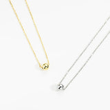 925 Silver Beads Pendant Necklace Small Definite Fine Jewelry